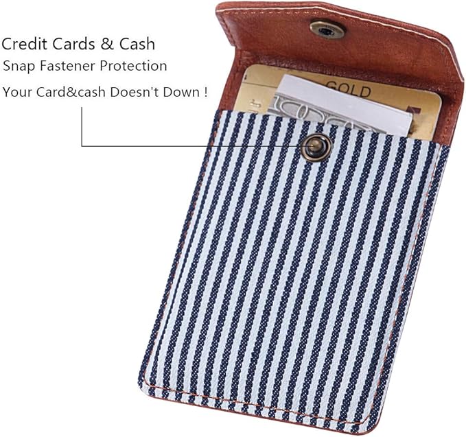 Ultra-Slim Self Adhesive Credit Card Leather Wallet