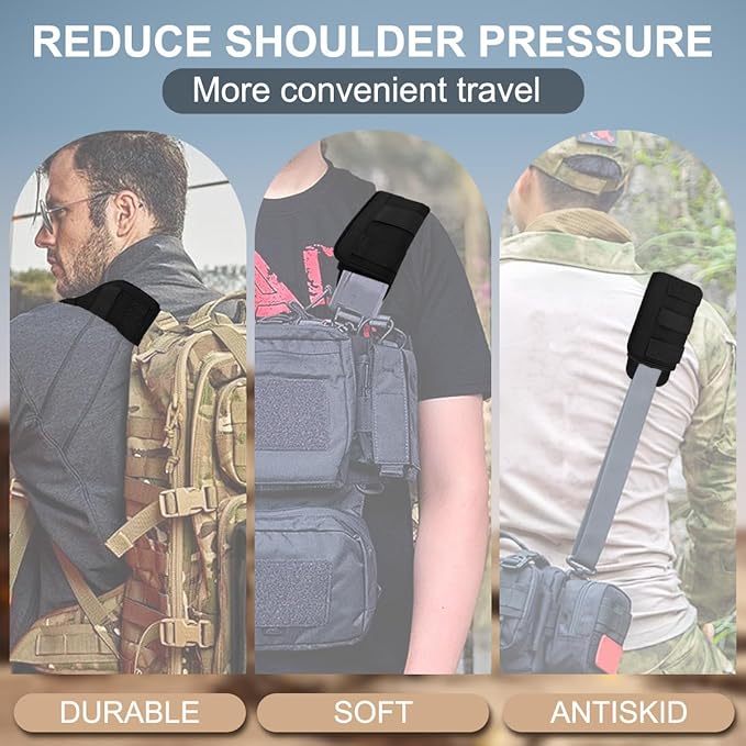 ZINZ 2-Pack Universal Wide Shoulder Pad with Ultra Thick Cushion for Bag Luggage Backpack Bag Crossbody