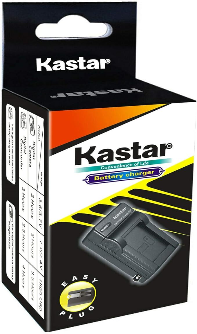 Kastar BN-VF707U AC Wall Battery Charger Replacement for JVC BN-VF707U BN-VF707UE BN-VF707US BN-VF714U BN-VF714UE BN-VF714US BN-VF733U BN-VF733UE BN-VF733US Battery, AA-VF7 AA-VF7U Charger