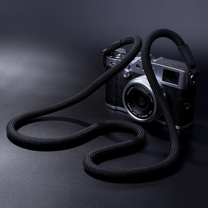 Camera Strap,Climbing Rope Camera Strap for DSLR SLR Mirrorless Camera Neck Shoulder Strap 120cm Black