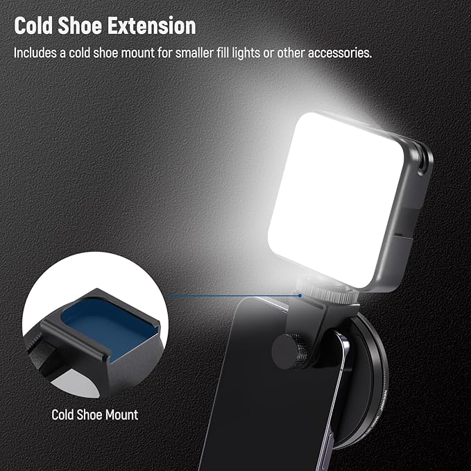 NEEWER 67mm CPL Filter for Phone, Circular Polarizing Camera Lens Filter with Cold Shoe Clip Compatible with iPhone 17 16 16e 15 Pro Max Plus 14 13 Android Samsung Galaxy S25 Ultra, FL-27