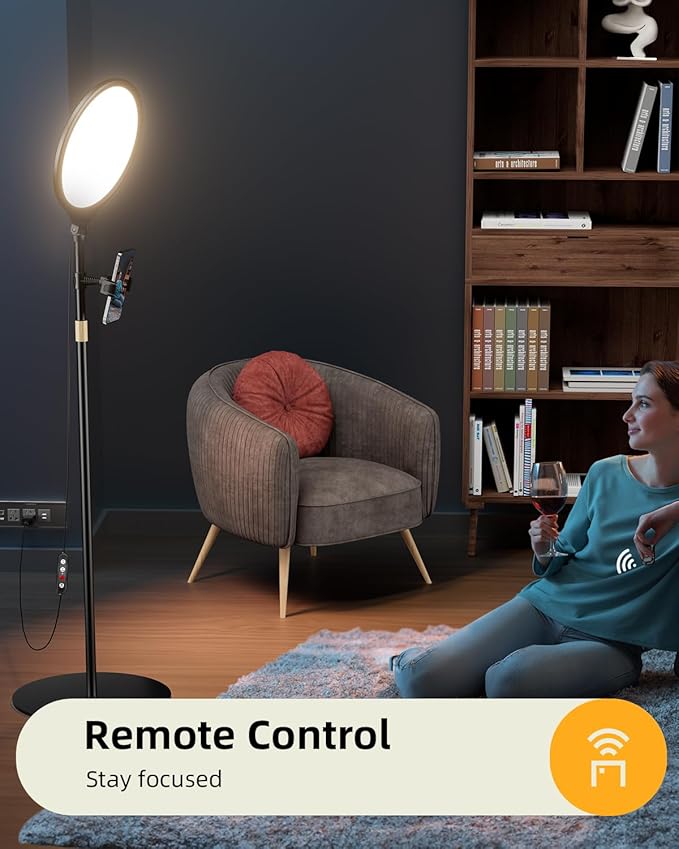 10.5" Ring Light with Stand and Phone Holder - 69" Tripod for iPhone with Light, Professional Led Ringlight for Video Recording/Make up/Streaming, Full Screen Light Ring for YouTube, Tiktok (Black)