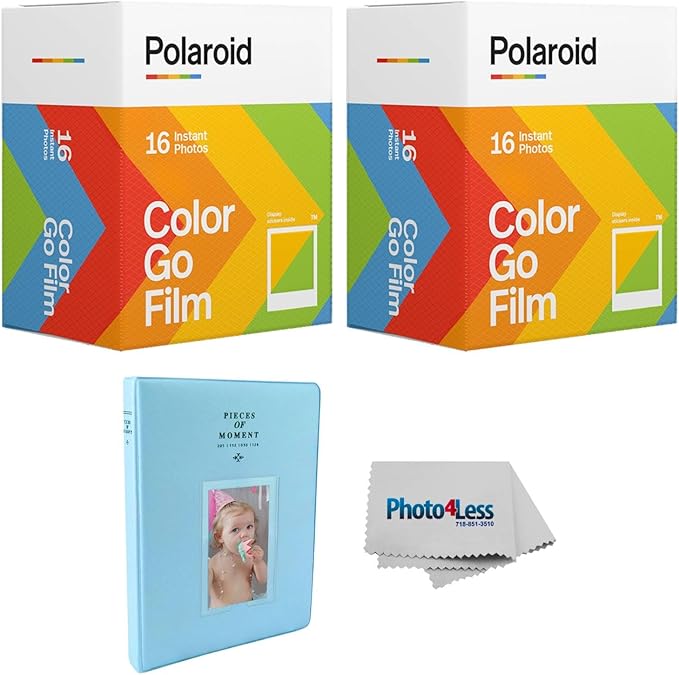 Polaroid GO Color Instant Film - Double Pack X2, Photo Album for Polaroid GO Film