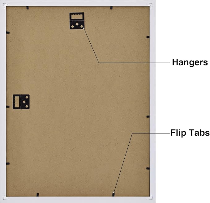 Vittanly 12x16 Picture Frames Set of 2, Ornate Vintage Photo Frame for Wall Mount, Display 8.5x11 Pictures with Mat or 12x16 without Mat, Beige