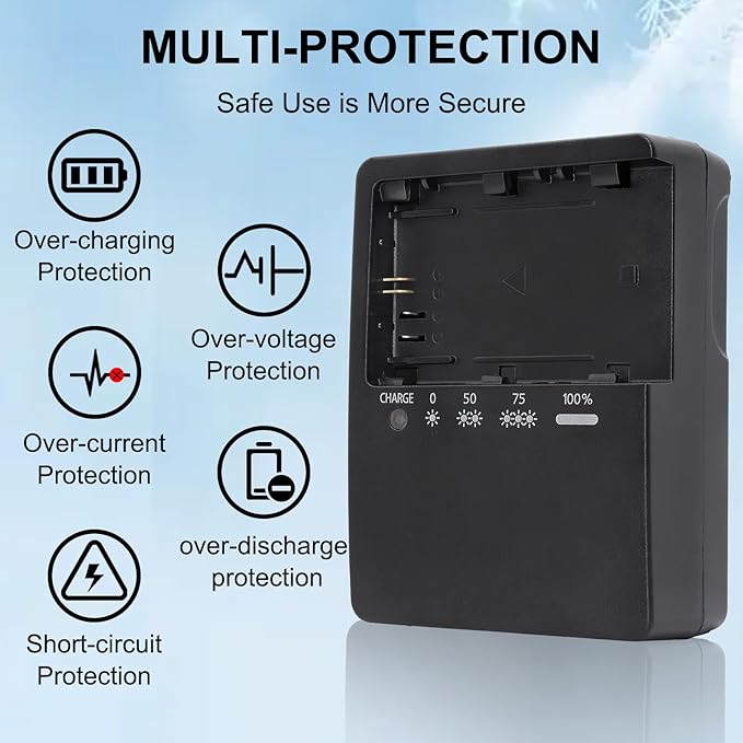 LC-E6 LC-E6E LP-E6N Battery Charger for Canon EOS R R5 R6 5D Mark II 5D Mark III 5D Mark IV 5DS 5DS R 6D 6Da 6D Mark II 7D 7D Mark II 60DA 60D 70D 80D 90D Cameras Charger