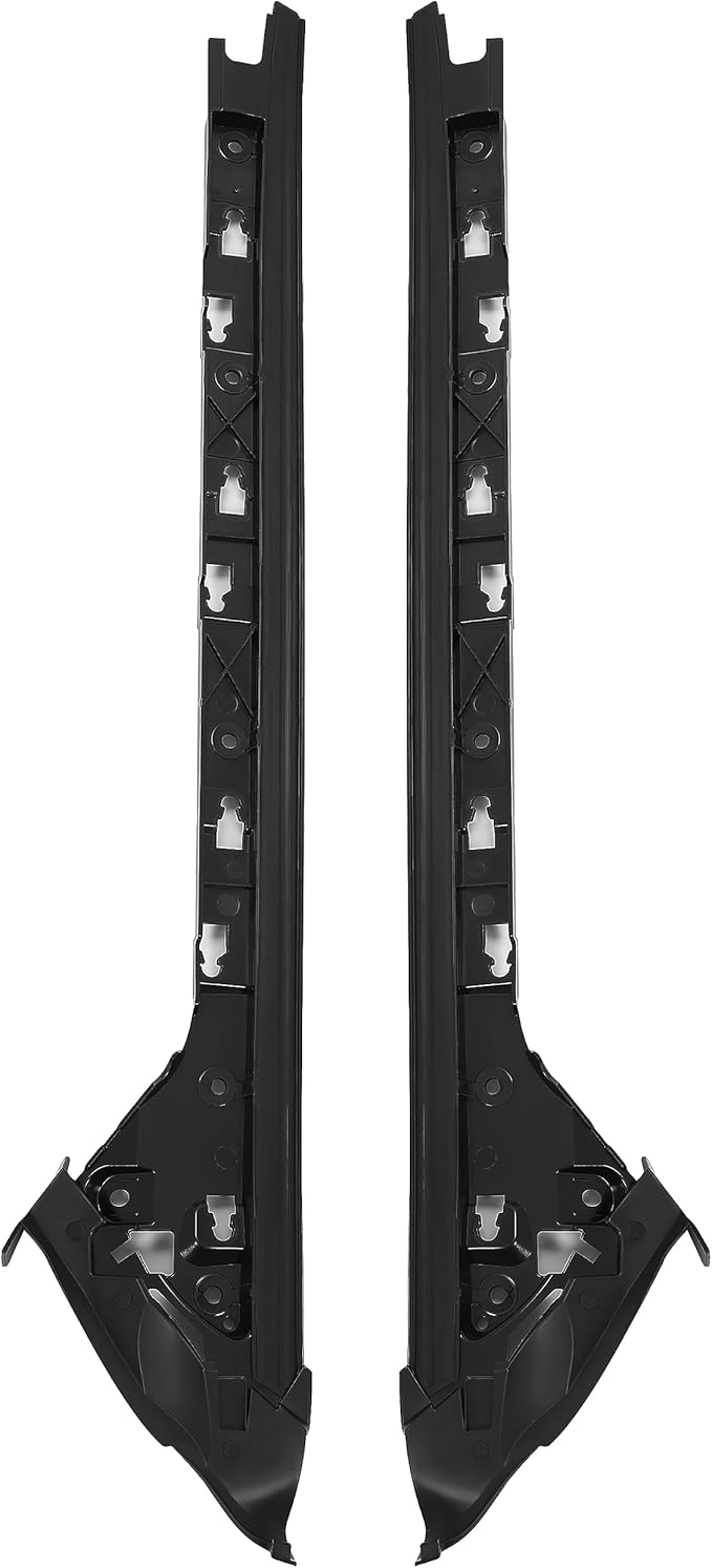 HECASA Windshield Side Molding A-Pillar Trim Compatible with 2011-2019 Ford Explorer Replacement for BB5Z-78 03136-BA BB5Z-7803137-BA Inner Front Pillar Trim Mount Brackets Left and Right Side