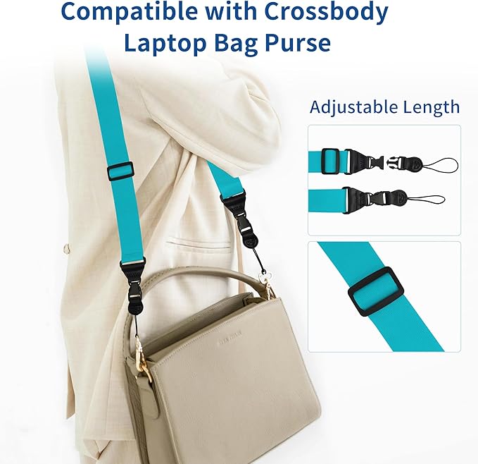 Adjustable iPad Binocular Camera Strap, Comfortable Shoulder Strap Nylon Neck Lanyard for iPad/Samsung Tablet Case,Crossbody Laptop Luggage Bag (Sky Blue)