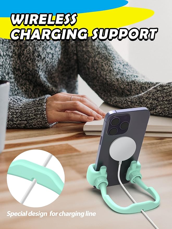 Easter Basket Stuffers for Teens Girls Kids Gifts Cell Phone Stand: UPGRADE Adjustable Thumbs Up Lazy Phone Holder for Desk Fun Gadgets Teenager Boys Women Adults Essentials Easter Gifts Trendy Stuff