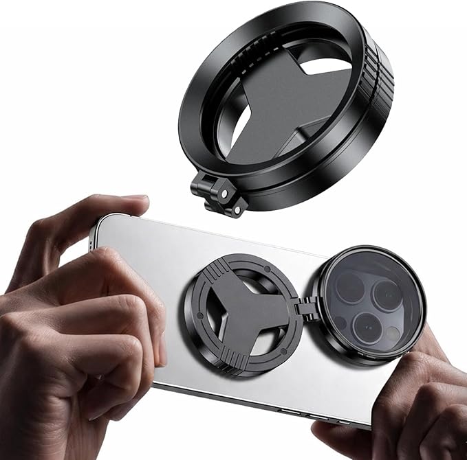 Anti-Glare Magnetic Phone Filter, Anti-Glare, Reduces Reflections Enhances Colors, Magnetic Phone Filter with Cleaning Cloth, Foldable 52mm Cpl Polarizing Lens (1PCS)