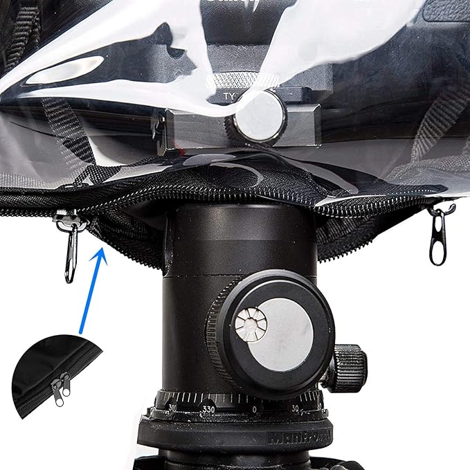 WANBY Waterproof Camera Rain Cover Professional Soft Black Camera Rain Covers for All DSLR SLR Cameras
