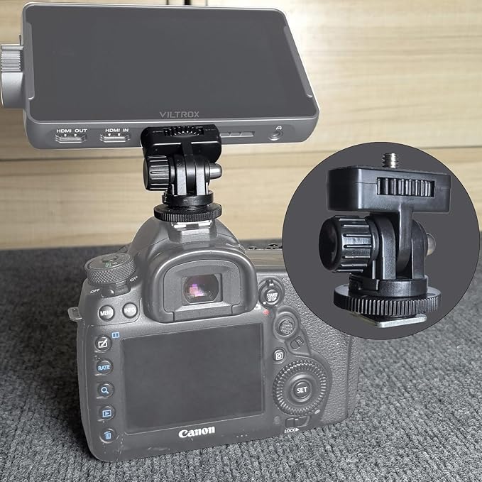 2 pcs Camera hot Shoe Mount Monitor Photography Fill Light Post Conversion Base Cold Shoe Mount Cell Phone Adapter Field Monitor,Video Light, or Microphone