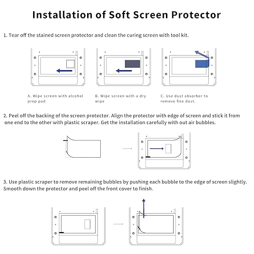 KOYOFEI 5PCS Screen Protector for Elegoo Mars 4, 3D Printer Parts Screen Protector Film for Elegoo Mars 4, Mars 4 Ultra Resin LCD 3D Printers