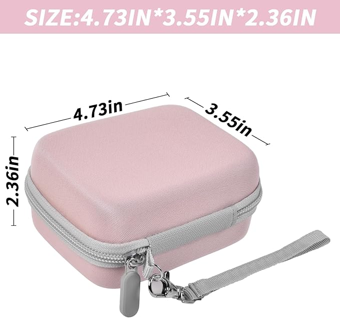 Digital Camera Case for CAMKORY/for Kodak Pixpro/for VAHOIALD/for Sony DSCW800 830/ for Canon PowerShot 180 190. Vlogging Cameras Storage Holder for Accessories (Box Only)-Pink