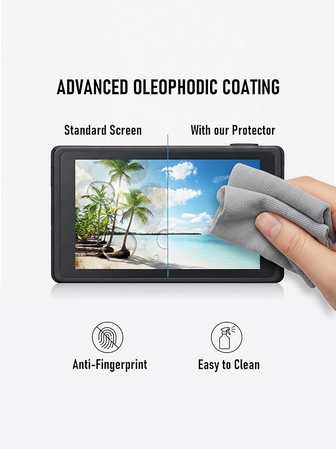 iDaPro XE-5 Screen Protector for Fujifilm X-E5/Fuji XE5 [3Pcs] +Hand Lanyard [1Pcs],Tempered Glass for X-E5,Anti-Scratch|9H Hardness|Anti-Bubble|Easy Installation