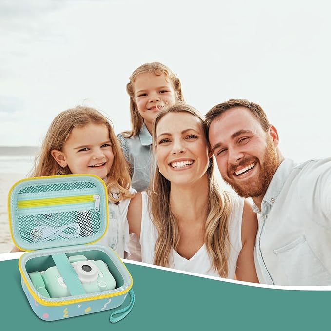 ANKHOH Kids Camera Case for Goopow/for Mgaolo/for CIMELR/for Seckton/for OZMI/for Dylanto Digital Camera Toys and Video Camcorder Storage Holder Organizer -Green(Box only)