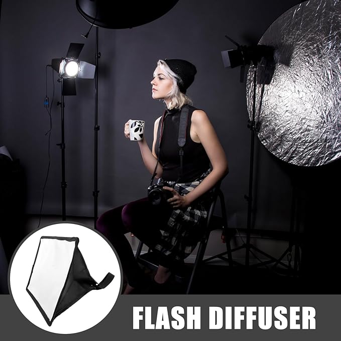 OFFIGAM Camera Flash Light Softbox Diffuser Portable Softbox for Camera Flash Lamp Photography Lighting Accessories