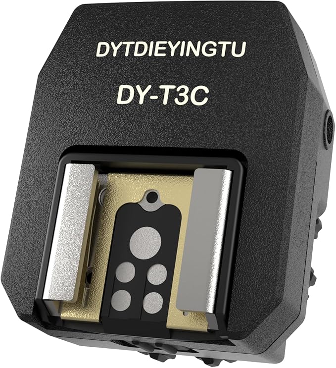 The Canon camera Hot Shoe TTL converter height-increasing adapter DY-T3C-01 can be used as an external multi-light and multi-angle indoor lighting accessory for shooting 5d2 5d3 5d4 6d R5 R6 R7 R8 R10