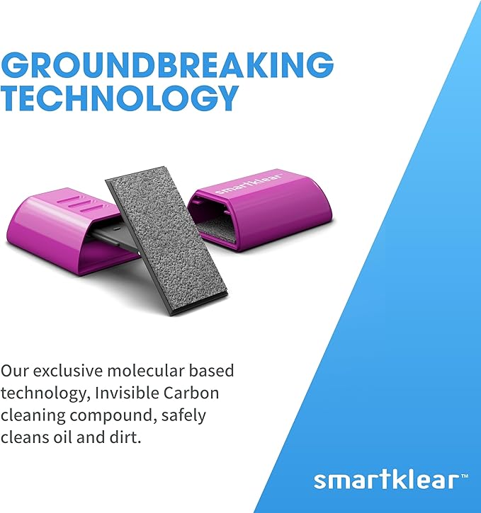 CarbonKlean SmartKlear Smart Phone Screen Cleaner - Compatible with iPhones, Androids, and More - Cleaner with Carbon Microfiber Tech - Injected Purple - 1 Count