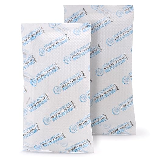 Silica Gel Packets, 20 Gram 5 Packs Dessicant Packets for Storage, Pure and Safe Silica Gel Desiccant Packs, Humidity Packs