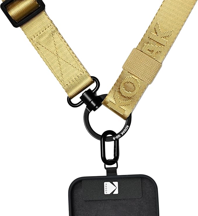 KODAK Multi-Purpose Camera Strap (Khaki) - Quick-Detach System, Lightweight, Durable Metal Swivels, Multiple Usages, SLR Cameras, Compact Cameras, Smart Phones