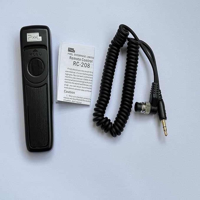 Pixel RC-208 Remote Control Shutter Release Cord for Nikon Z8 Z9 D850 D500 D5 D810 D810A D800 D700 D4s D4 D3 D3s D3X D2H D2X D2Hs D2Xs D300s D300 D200 & Other Nikon Camera with 10-Pin Connection