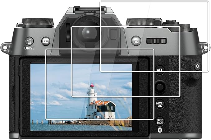kinokoo Screen Protector for Fujifilm X-T50 Fuji XT50 Camera - 0.25mm 9H Hardness Fuji X-T50/XT50 Tempered Glass Film -Anti-Bubble Anti-Fingerprint & Anti- Scratch (3 Packs)