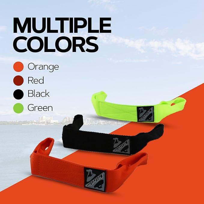 Jettribe Jet Ski Tow Loop - Nylon Tow for Ultimate Watercraft Performance - Jettribe PWC Race Accessories for Secure Emergency Tows - Bow Tow Strap with Quick Connect - Red