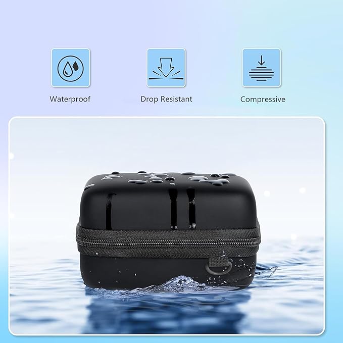 Leayjeen Digital Camera Case Compatible with LUMIX ZS99/ LX10/ ZS80/ ZS100/ ZS70/ ZS200/ ZS60 4K Digital Camera,Compact Digital Camera-Black(Case Only)