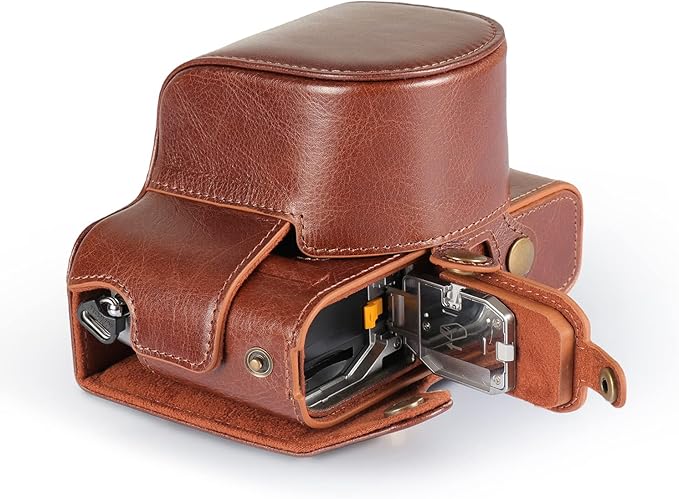 MegaGear MG2010 Ever Ready Genuine Leather Camera Case Compatible with Nikon Z fc (Brown)