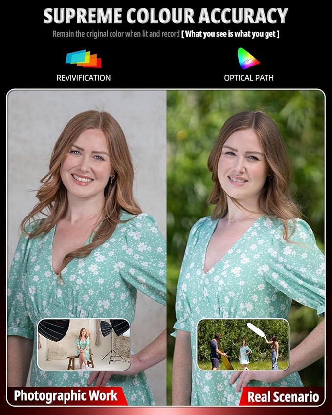 IFOOTAGE COB Video Light SL1 60DN,Continuous Output Lighting, 5600K Daylight,70W Bowens Mount Lights,CRI 98,TLCI 99,12200 Lux,Blueteeth APP Control, Support AC Adapter,Type-C Charge Cable