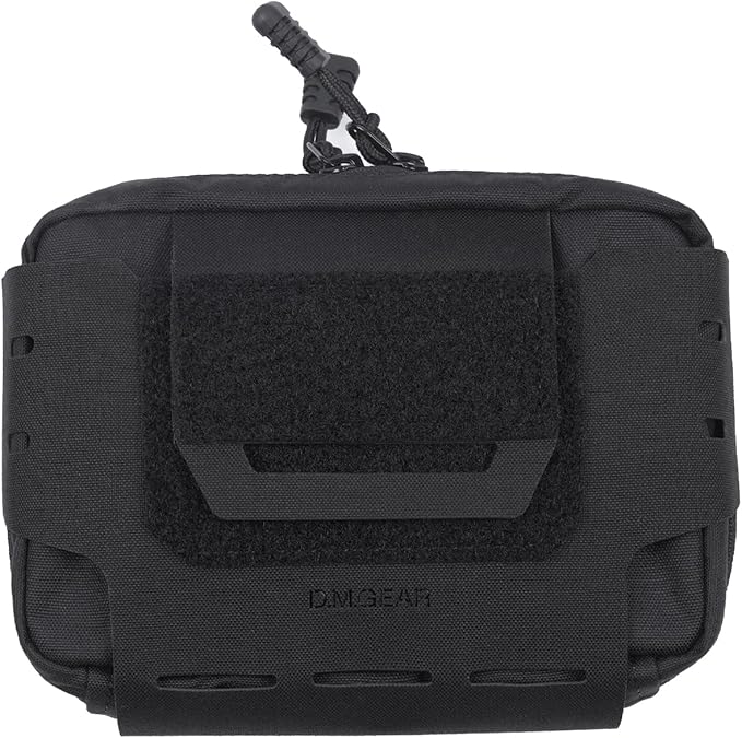 D.M.GEAR MOLLE Pouch Tactical Admin Pouch Belt EDC Tool Organizer Zippered Utility Waist Pack 8.2"x6.3"x1.2"