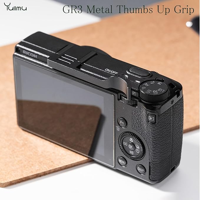 GRIII Thumbs Grip Metal Thumbs Up Grip Made of Premium Aluminium Alloy, Hot Shoe Grip Compatible with Ricoh GRIII GRIIIx