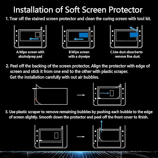 5PCS Screen Protector for Anycubic Photon M7 Pro, Resin 3D Printer Scratch Proof Screen Protector Film for Anycubic Photon M7 Pro, M7 Resin LCD 3D Printer