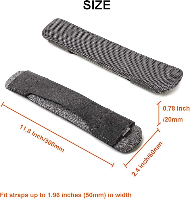 Shoulder Strap Pad Replacement,Universal Removable Anti-Slip Relieve Pressure Comfort Backpack Strap Pads Cushion