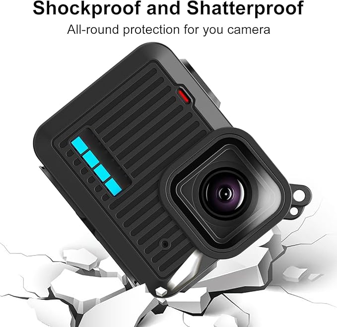 Adventure Silicone Covers for Cameras Soft Housing Case Featuring Battery Side Covers Lens Caps Lanyard Flexible Silicone Camera Sleeve