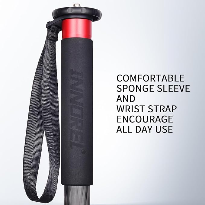 Camera Monopod INNOREL VM60C Carbon Fiber Portable Compact Lightweight Travel Monopod with Fast Flip Lock for Canon Nikon Sony DSLR Camera Video Camcorder Photography Load 22lbs/10kg Height 63in/160cm