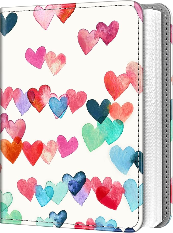 Fintie Instax Mini Photo Album Book for 2x3 Inch Films - 256 Pockets Small Albums for Fujifilm Instax Mini 12/11/99/40/EVO/SE/7+/LiPlay Instant Camera, Polaroid Pictures (Raining Hearts)
