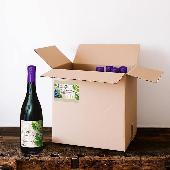 Blank Labels Address Barcode Shipping Labels, 4" x 3.33" (4 x 3-1/3) Permanent White Matte Label, Inkjet and Laser Printer Guaranteed Made in USA, 6 Labels Per Sheet- 200 Sheets - 1200 Labels