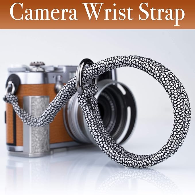 Wrist Strap for DSLR/Mirrorless Camera, Quick Release Hand Strap with Safer Connector (Off-white)