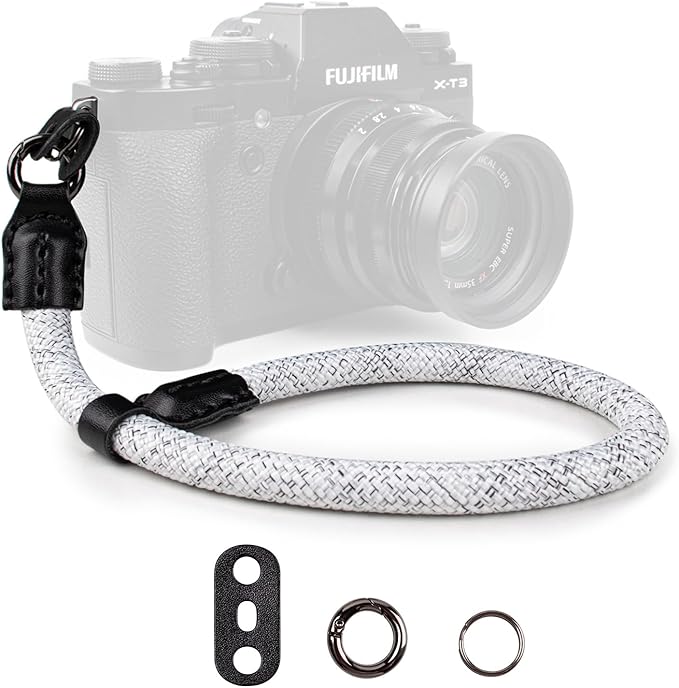 VOVMOEYA Rope Camera Wrist Strap,Camera Hand Strap Compatible with A6400 A6000 A7 IV,for Fujifilm X100V for Nikon Zf Z30 for Canon EOS R6 R7 R8 R10 Camera Wrist Straps for dslr