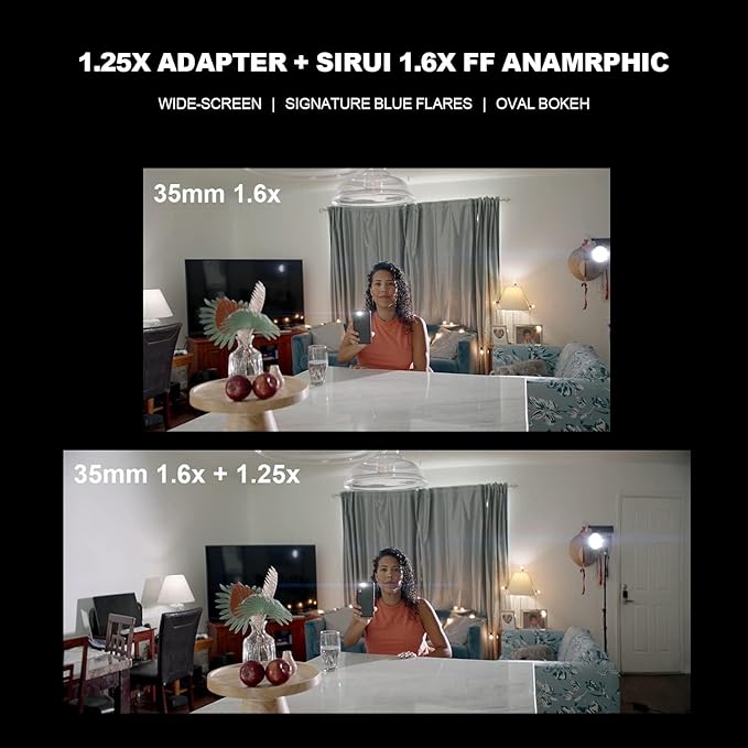 SIRUI T2.9 1.25X Anamorphic Adapter with 82mm Rear Thread only for SIRUI Venus Series Lenses