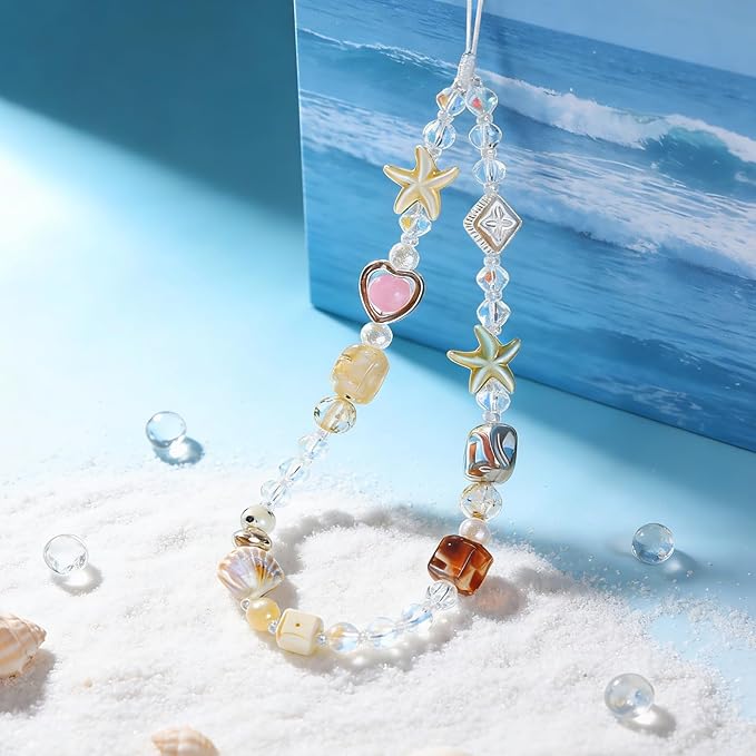 Beaded Camera Wrist Strap Cute Digital Camera Charm Lanyard Phone Charms Strap Beaded Camera Chain for Phone Bag Keychain