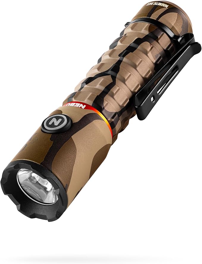 NEBO Torchy 2K Rechargeable Pocket Flashlight | 2000 Lumens, 5 Light Modes, Magnetic Base & Steel Clip, Water Resistant, LED Mini Flashlight for EDC & Camping, Includes Charging Cable - Mossy Oak Camo