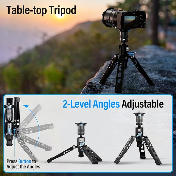 SIRUI SVM-145 Carbon Fiber Camera Monopod with Feet, 60.7" Professional Lightweight Travel Monopod with Fluid Video Head for DSLR Camera, One-Step Height Adjustment, Modular, Max Load 22lbs