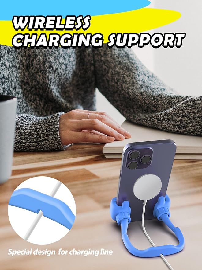 Easter Basket Stuffers Gifts for Teen Boys Men Adults Cell Phone Stand: UPGRADE Easter Gifts for Kids Son Adjustable Lazy Thumbs Up Phone Holder for Desk Cool Gadgets Fun Gifts ideas for Him Husband