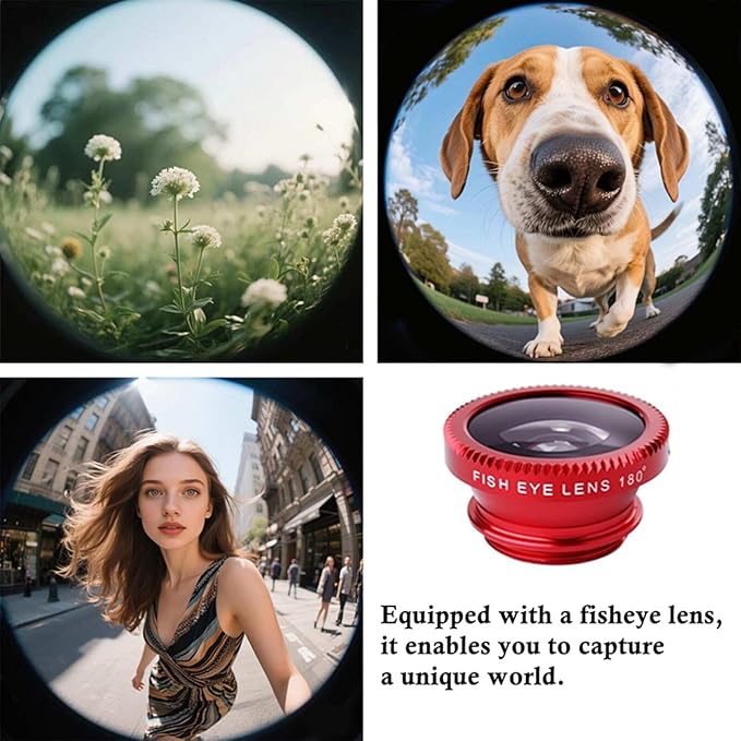 Wide-Angle Macro Fish-Eye Camera Lens Kit, for Smart Phones, Tablet Computers, ipad Laptop.External Expansion Add-on Lens
