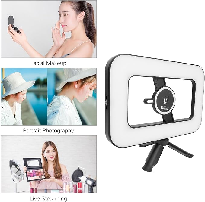 Smartphone Video Rig with RGB LED Light, 2500-6500K Adjustable Handheld Stabilizer, Magnetic Phone Mount for Content Creators, Cell Phone Handheld Stabilizer