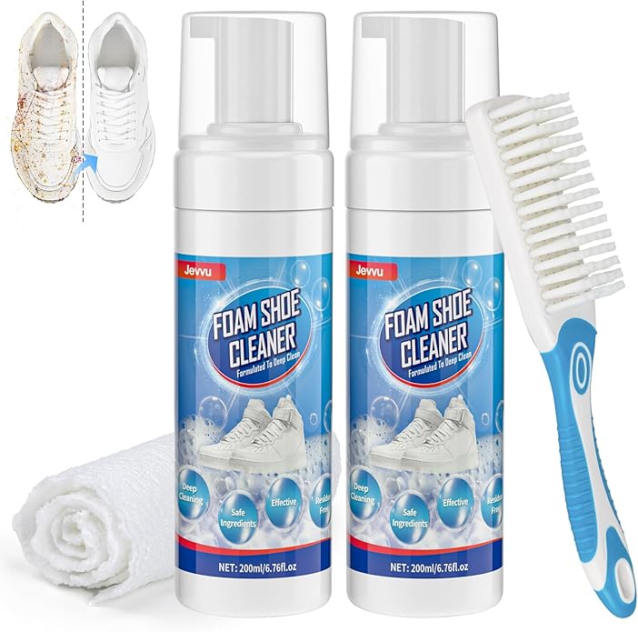 Shoe Cleaner, Sneaker Cleaner Foam for Removing Stains and Dirt, Shoe Cleaning Kit for White Shoes