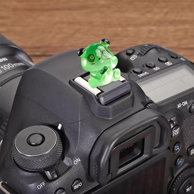 Camera Hot Shoe Cover, Cute Hot Shoe Cap, Hot Shoe Protector Compatible with Sony Fujifilm Fuji Canon Nikon Pentax Leical Panasonic (2pcs Panda)