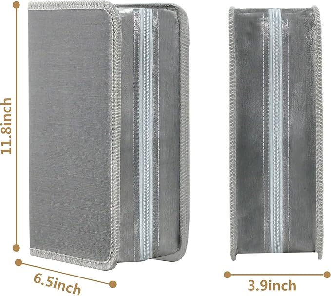 DVD Case CD Storage,128 Capacity CD Cases Holder DVD Storage Case Holders CD DVD Disc Case Storage Wallet Binder for Car Home Office Travel (128 Silvery)